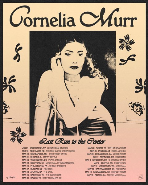 Cornelia Murr to perform at the Williamsburg music hall in Brooklyn in March 2026